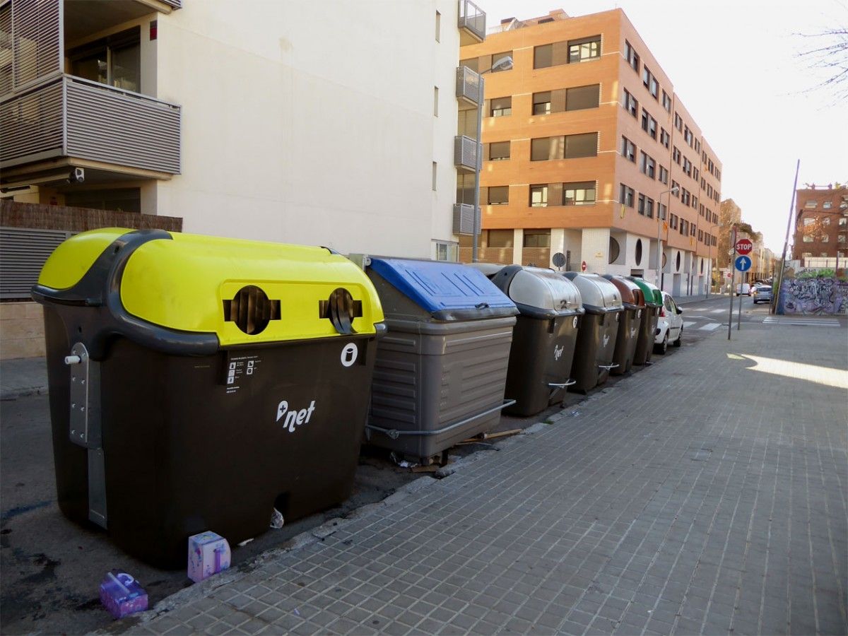 Uns contenidors de Sabadell 