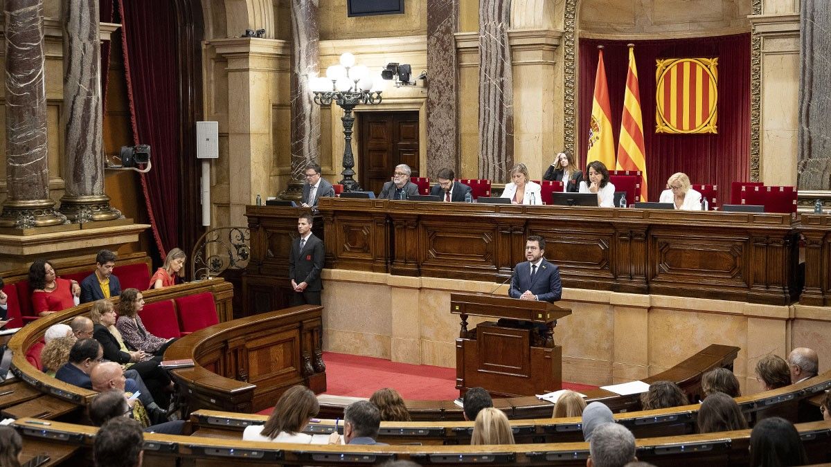 Pere Aragonès, en l'obertura del debat de política general.