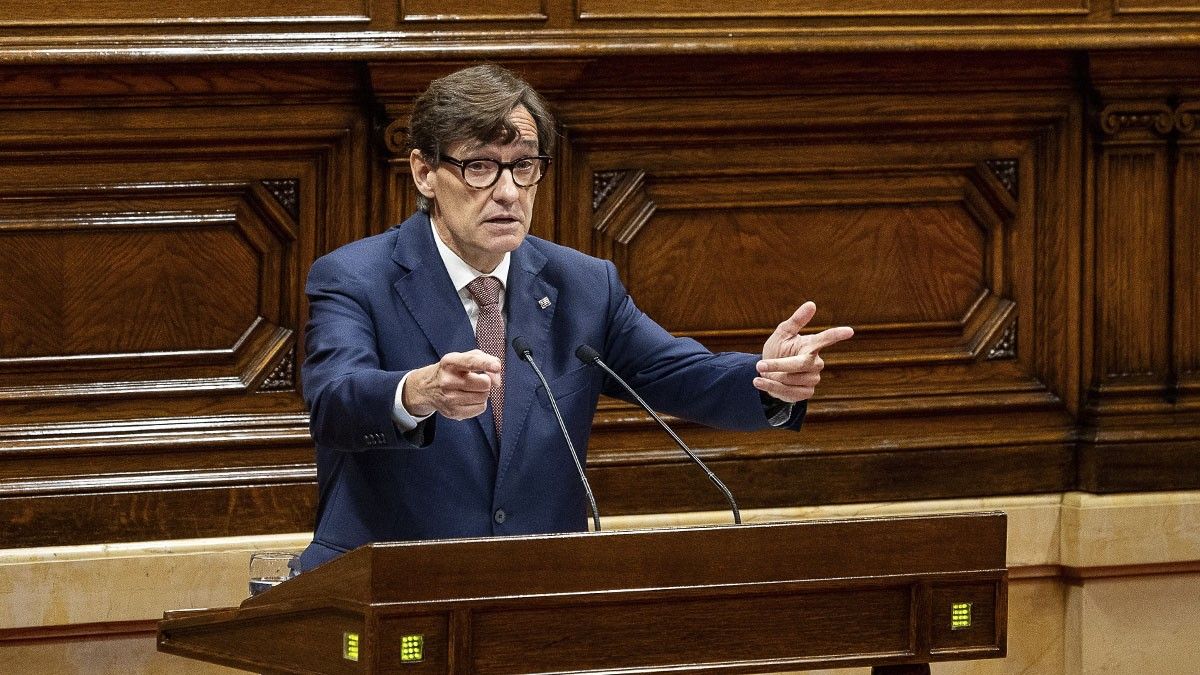 Salvador Illa, aquest dimecres en la segona jornada del debat de política general.