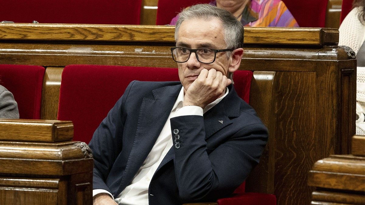 Josep Maria Jové, al ple del Parlament