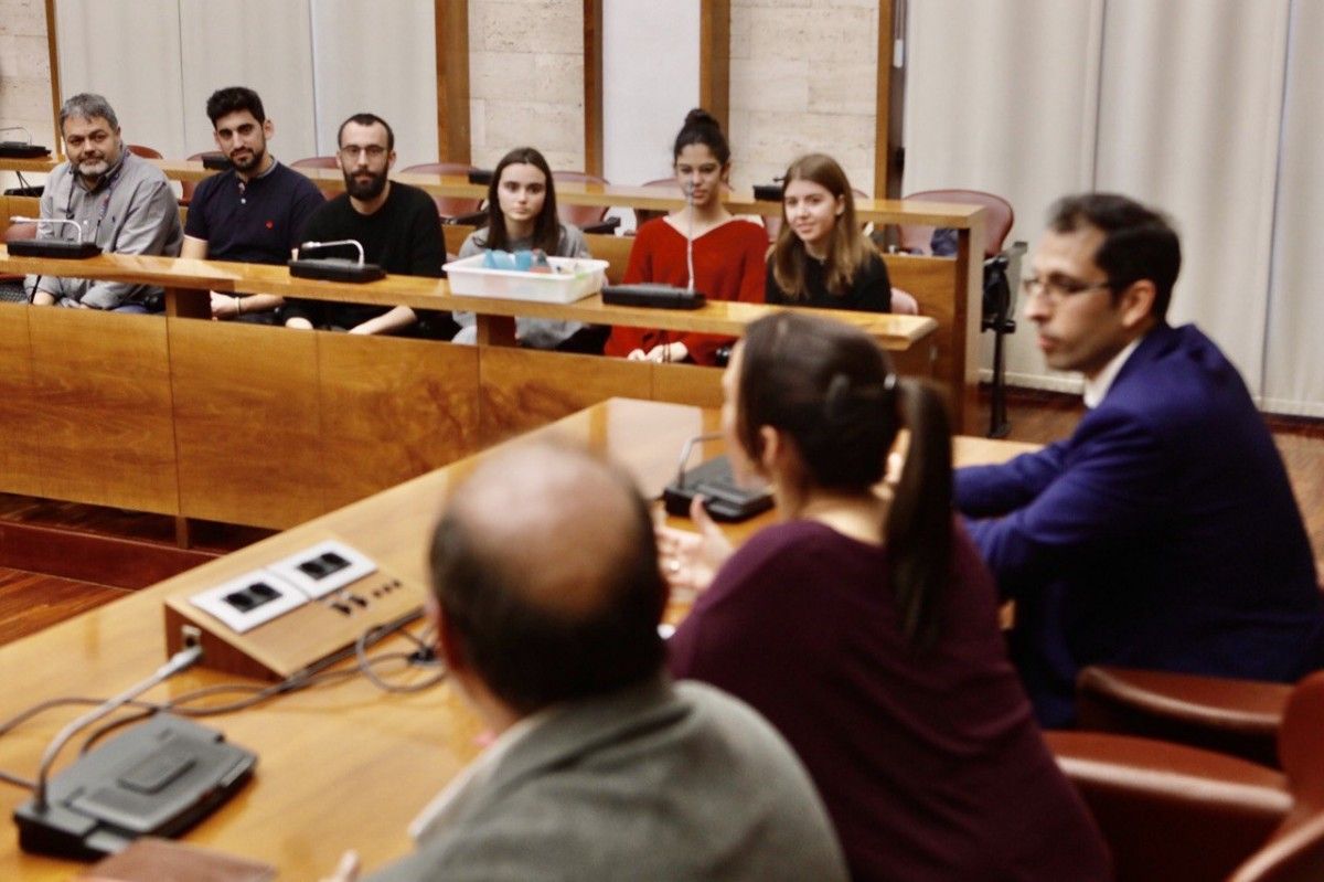 La rebuda a la sala de plens de l'Ajuntament de Sabadell