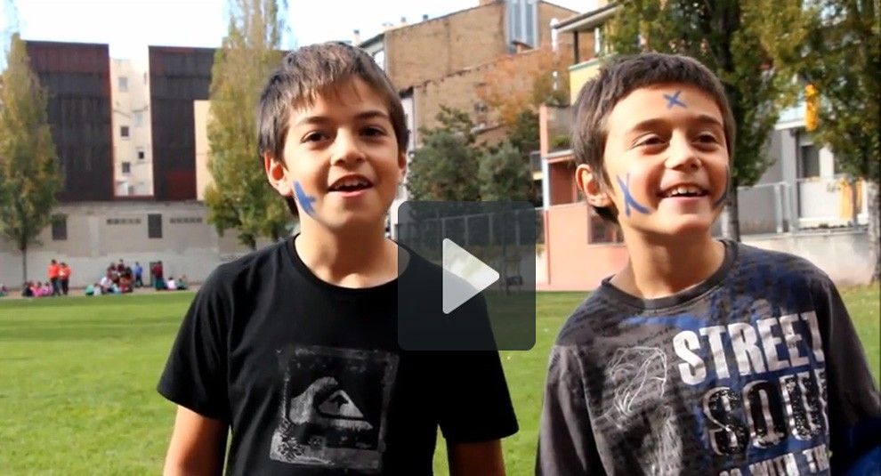 Els nens del Grup Esplai Somnis de Sant Joan protagonitzen el vídeo