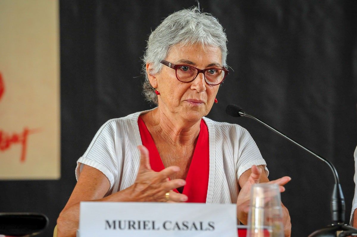 Muriel Casals, l'any 2011 a la Universitat Catalana d'Estiu. 