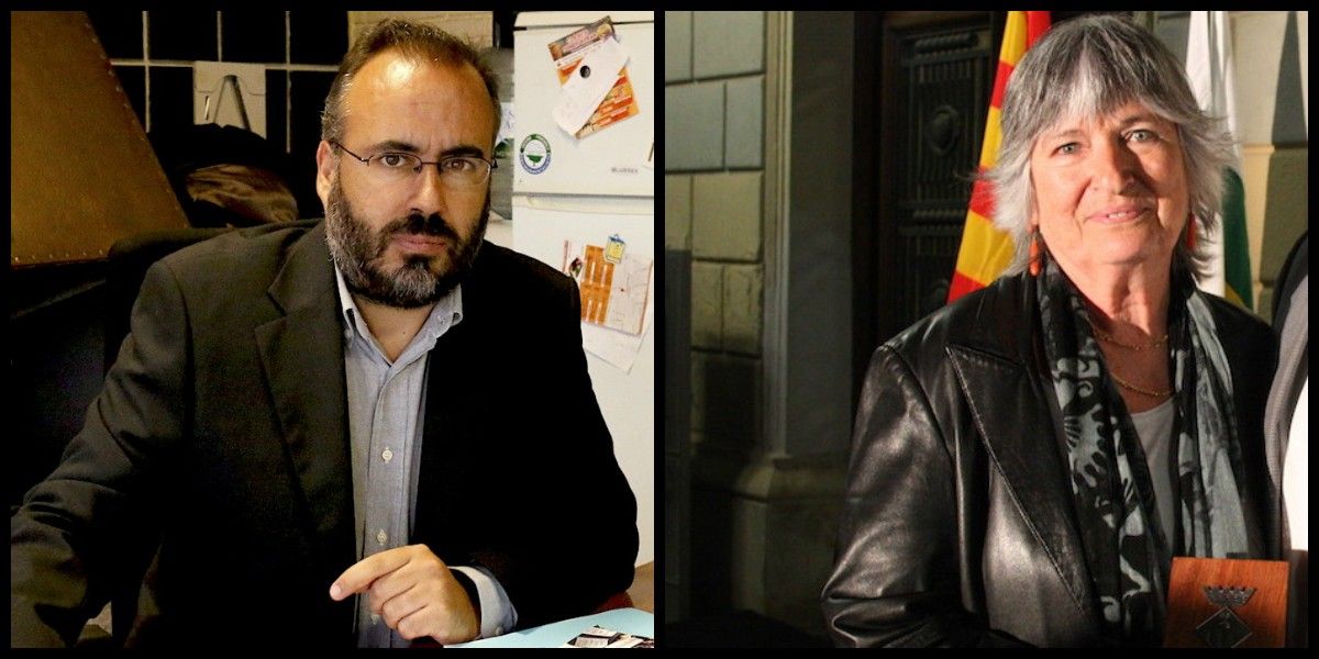 Raul Garcia Barroso i Isabel Casals, membres de la llista d'ERC Sabadell