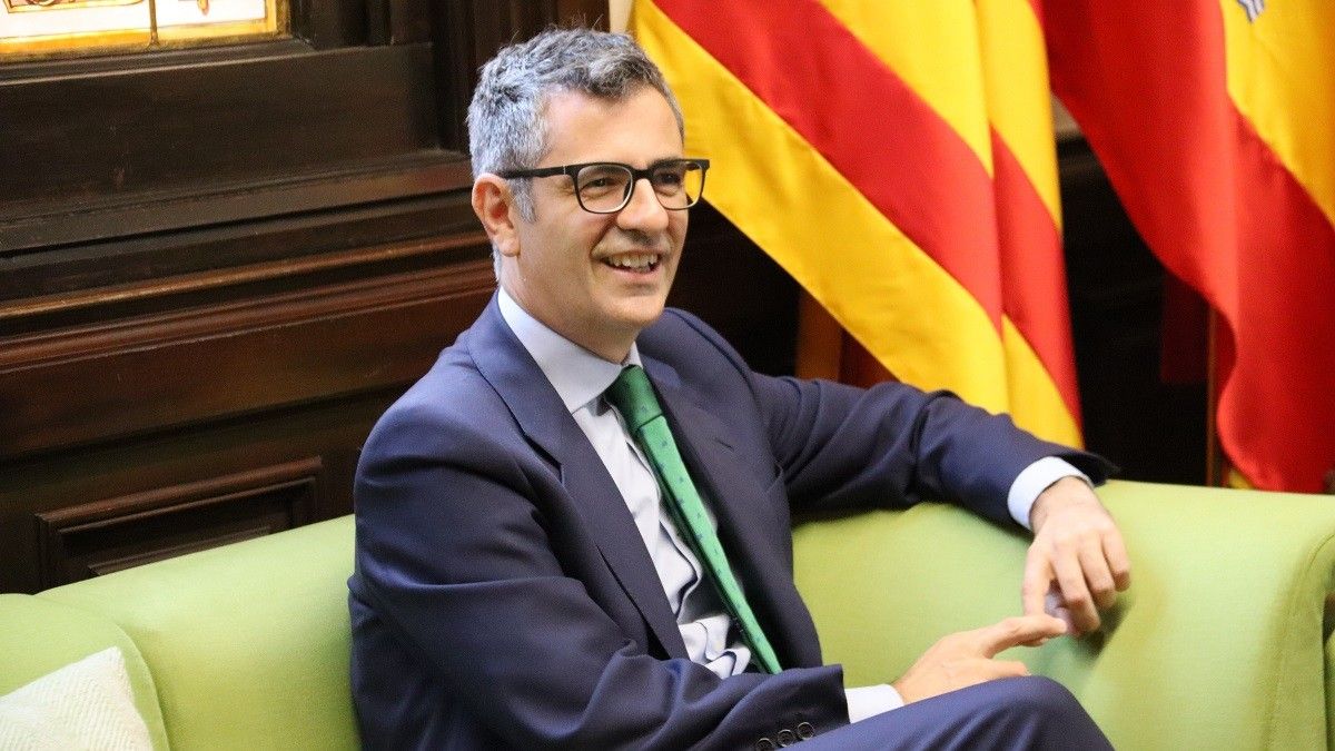 Félix Bolaños, aquest divendres a la delegació del govern espanyol a Catalunya.