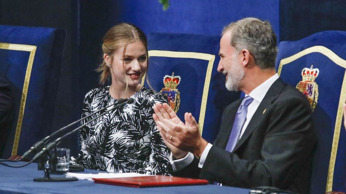 Elionor i Felip VI, en un acte oficial.