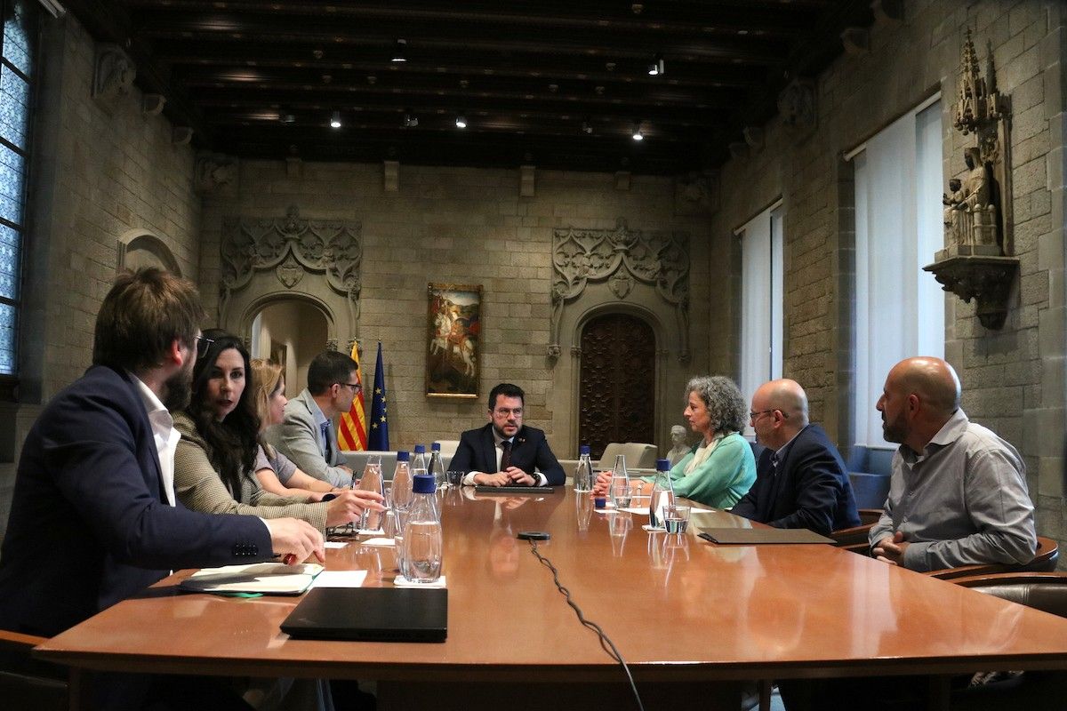 Reunió del Consell Acadèmic de l'Acord de Claredat amb Aragonès
