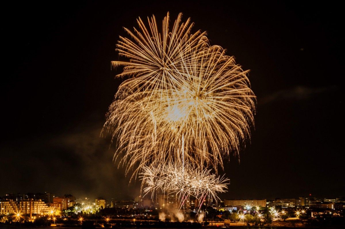 Els focs d'artifici que van tancar la Festa Major a Barberà