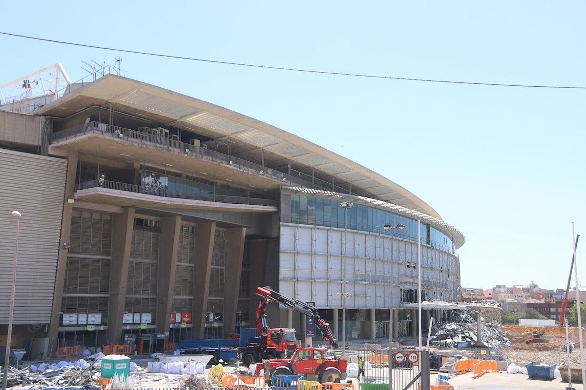 L'Spotify Camp Nou, en obres