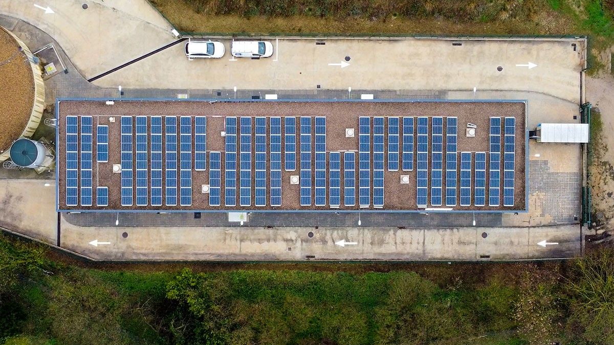 Instal·lació fotovoltaica a la planta de Sant Celoni