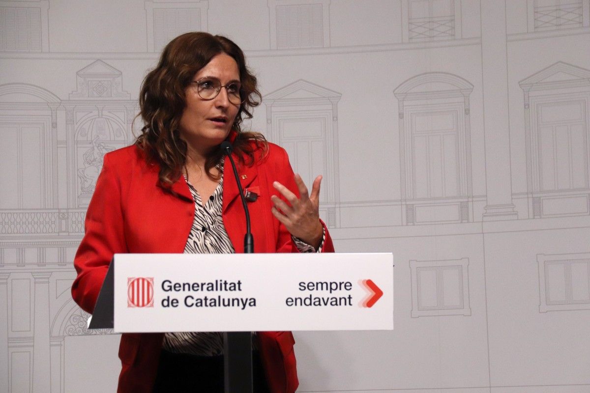 La consellera de la Presidència, Laura Vilagrà, aquest dimecres.
