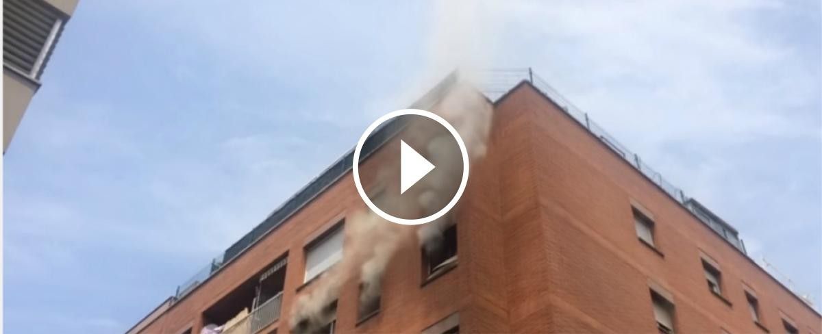 Incendi en un pis de Girona 