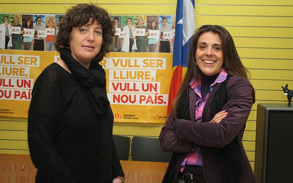 Teresa Jordà i Nancy Rovira després de les primàries internes