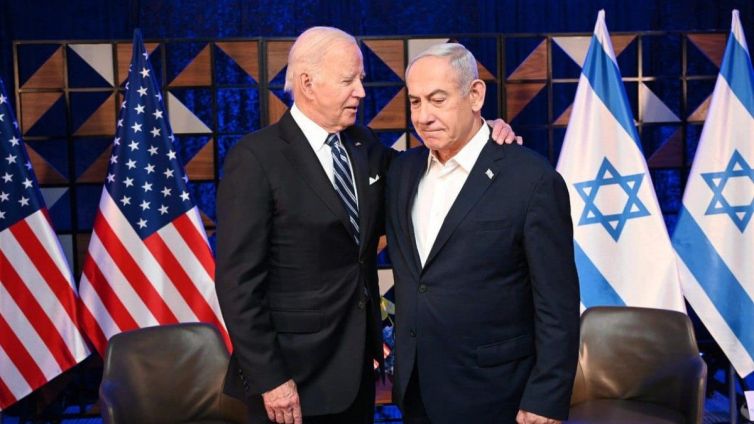 Joe Biden i Beniamin Netanyahu a Tel Aviv.