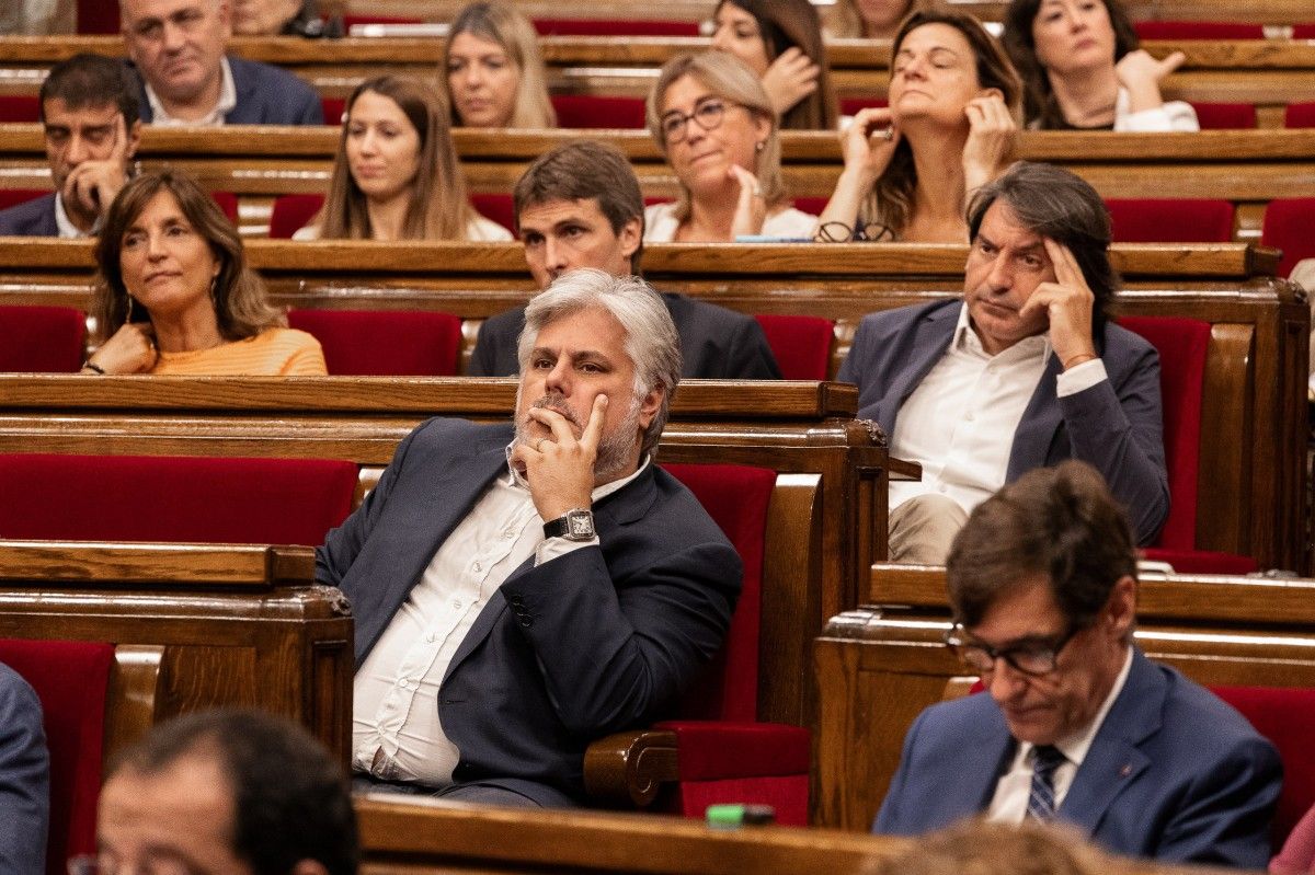 Albert Batet, president del grup parlamentari de Junts, en una imatge d'arxiu.