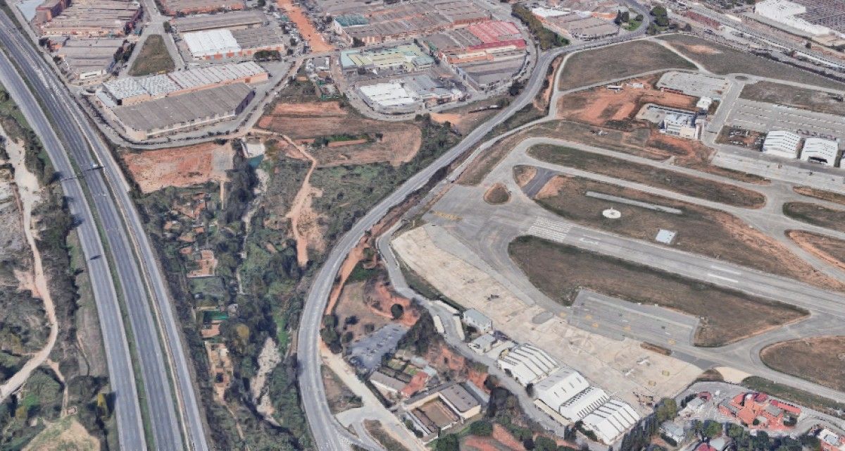 Vista aèria de l'accés sud de Sabadell
