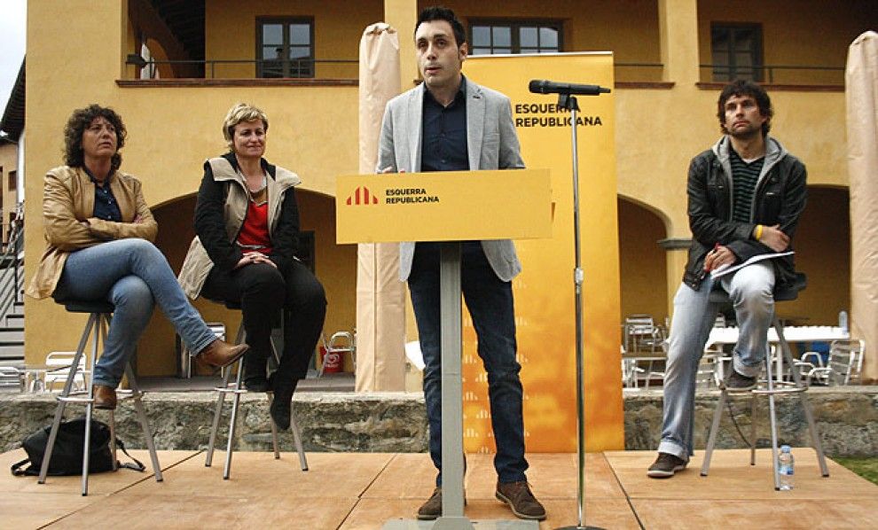 Sergi Albrich, a la presentació com a candidat d'ERC