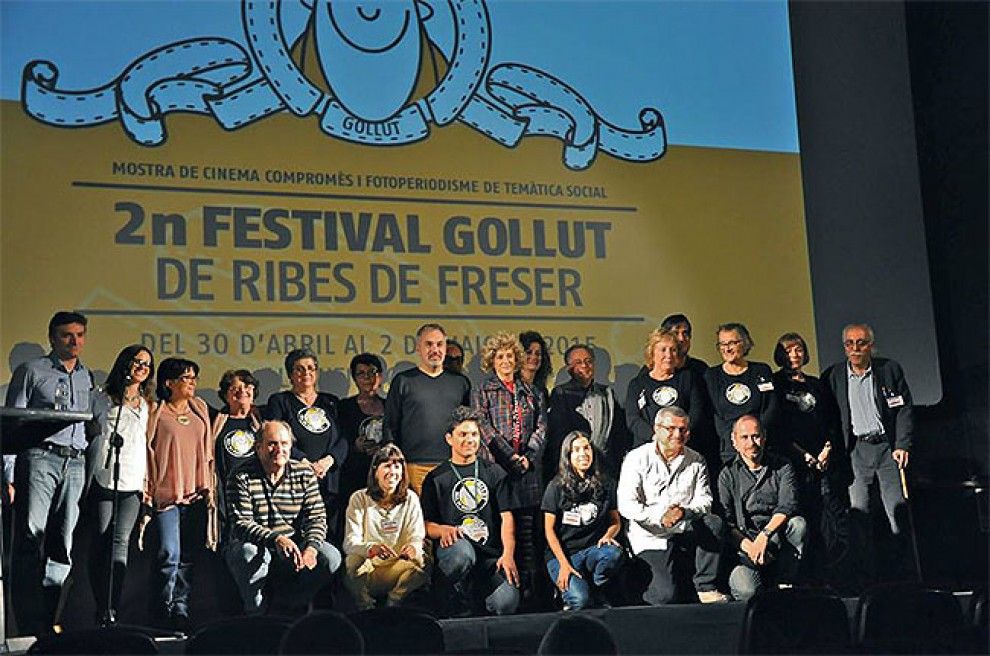 Foto de família dels guanyadors del Festival Gollut