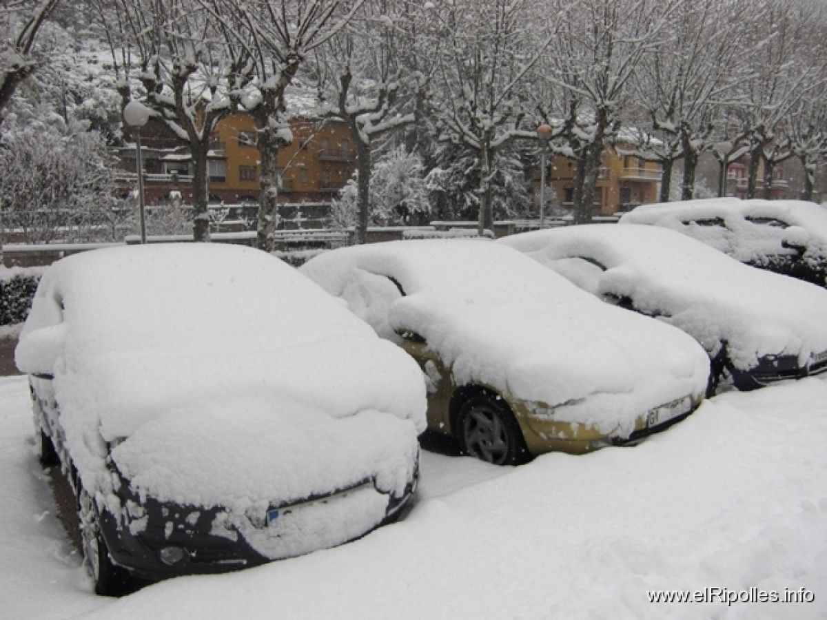 La nevada del 8 de març a Ribes de Freser, al Ripollès