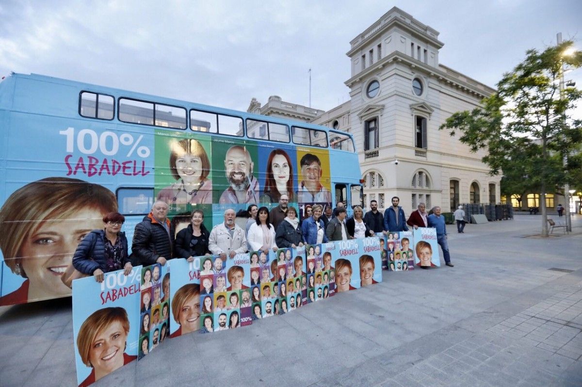 L'autobús de 100% Sabadell que recorrerà la ciutat 