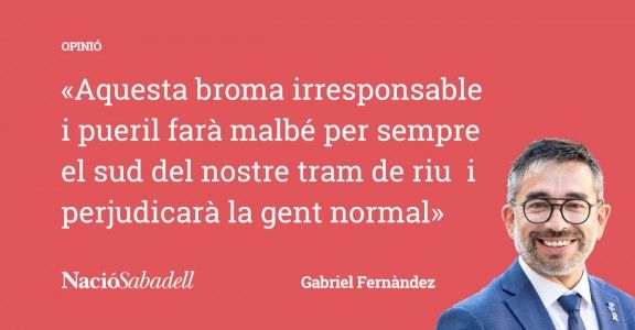 L'opinió del portaveu d'ERC Sabadell, Gabriel Fernàndez
