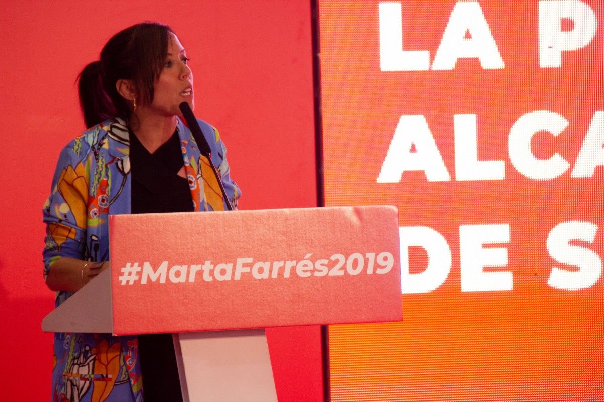 La candidata del PSC, Marta Farrés 
