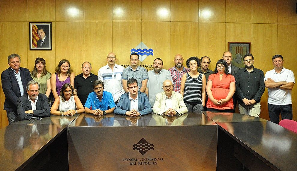 Els 19 consellers del Consell Comarcal 2015-2019