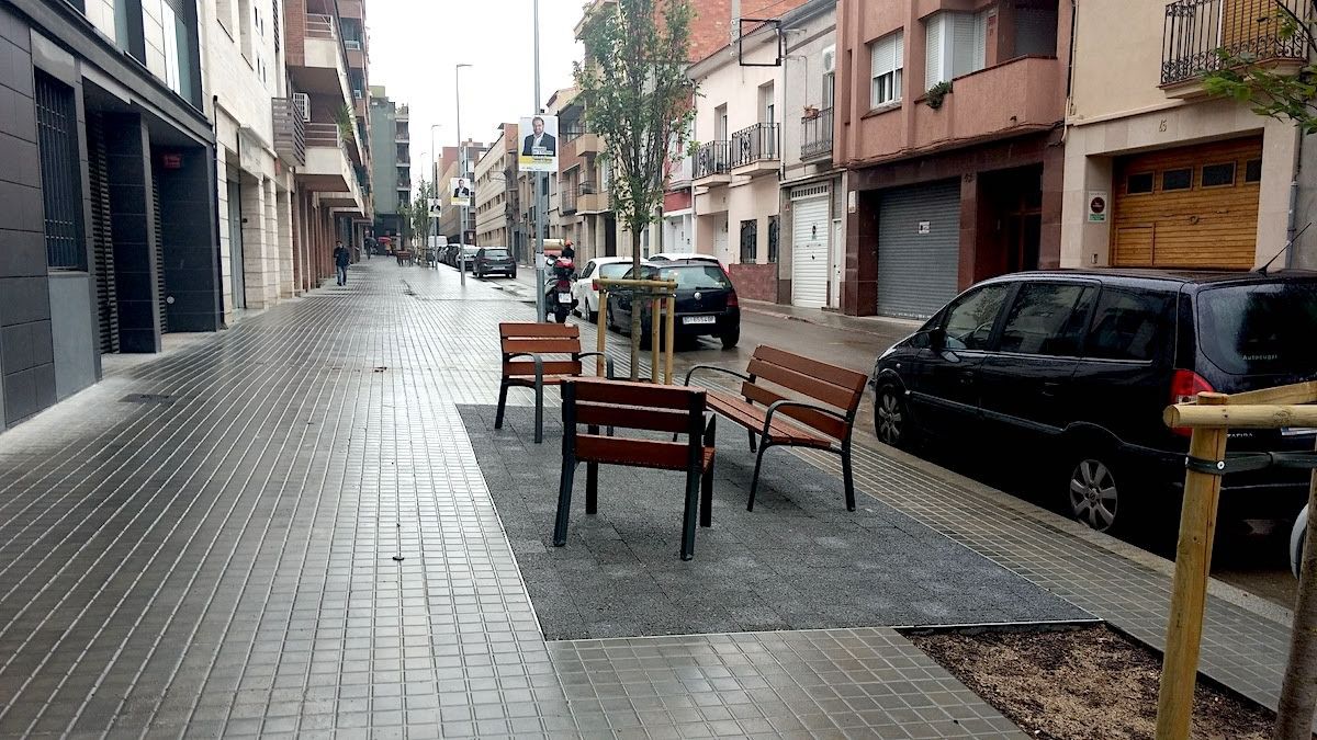 Aspecte del renovat carrer Duran i Sors