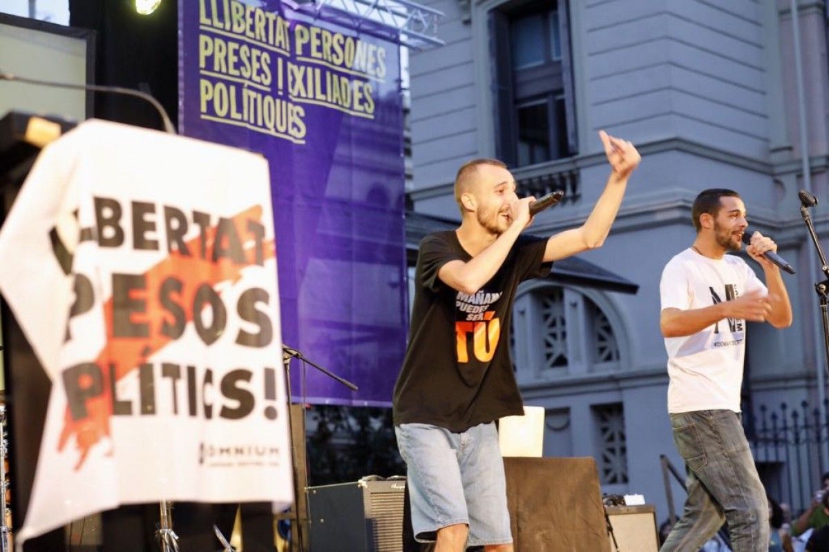 Acte per reclamar l'alliberament de Carme Forcadell a Sabadell