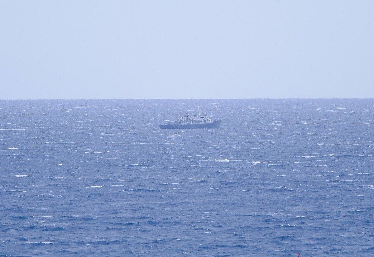 El vaixell C-Star vist des de Palamós