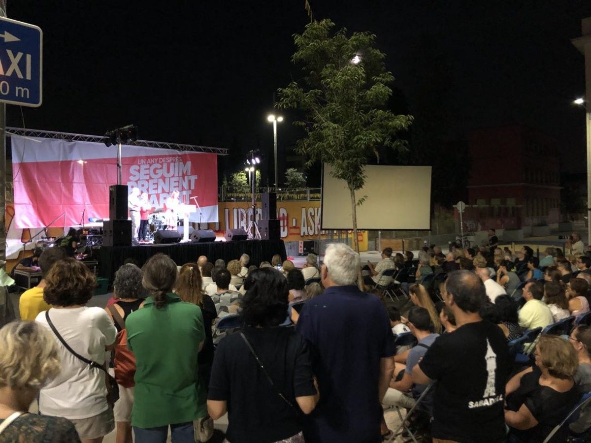 L'acte organitzat a Gràcia