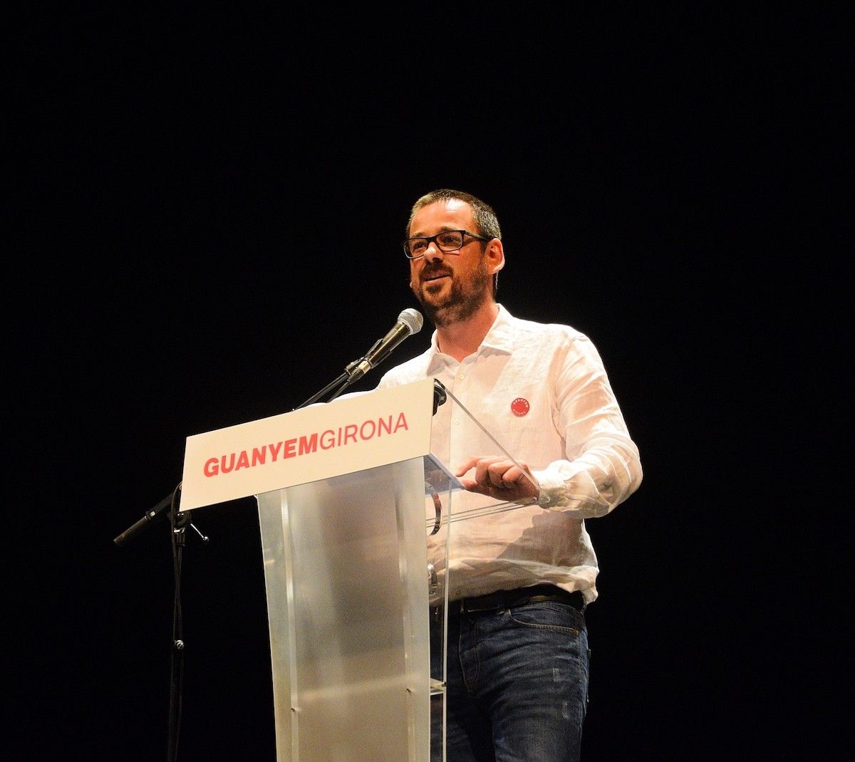 El portaveu de Guanyem Girona i cap de l’oposició a l'Ajuntament, Lluc Salellas.