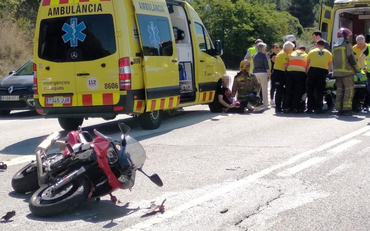 L'accident ha estat a la carretera de Sentmenat