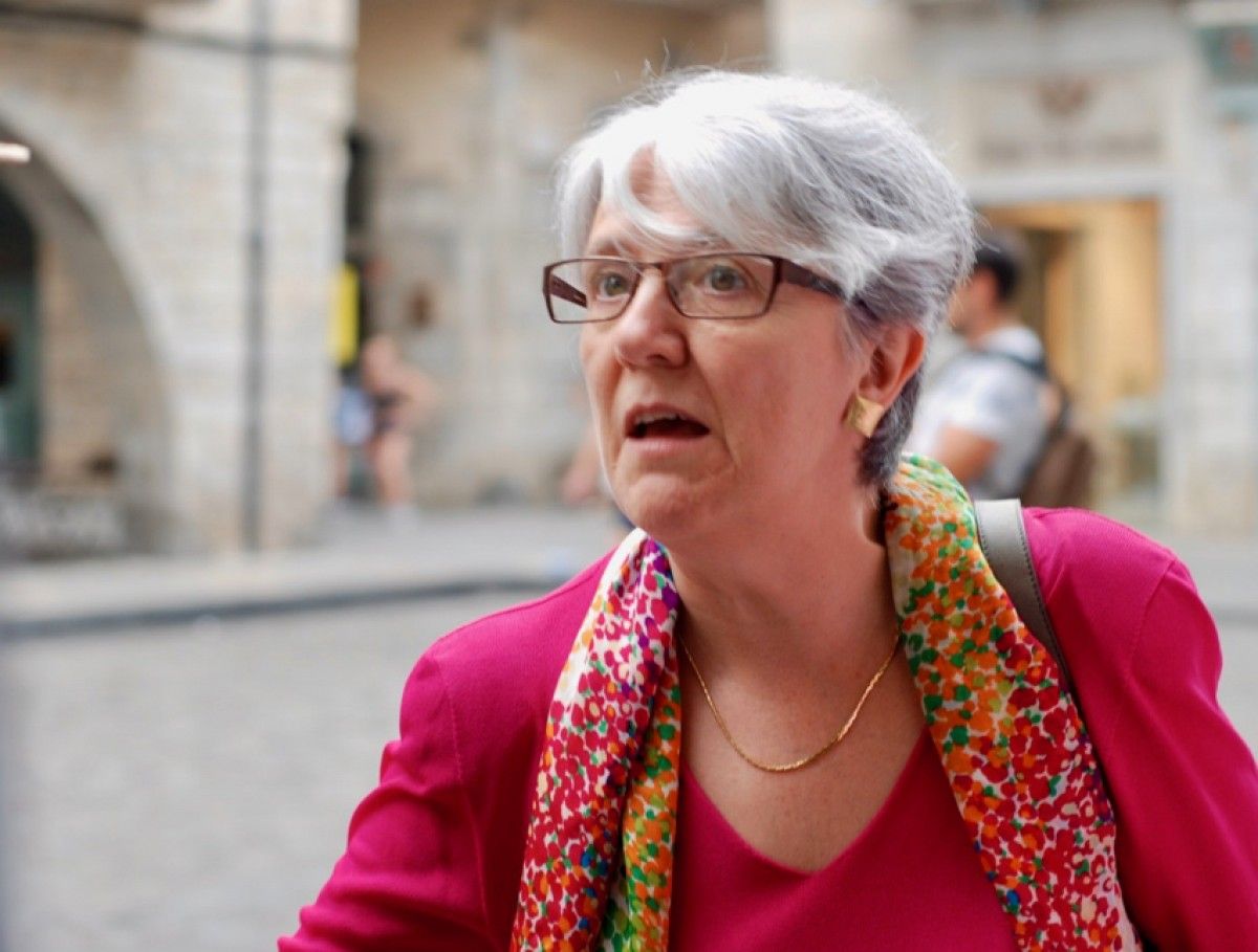 La portaveu d'ERC-MES i cap de l'oposició a l'AJuntament de Girona, Maria Mercè Roca.