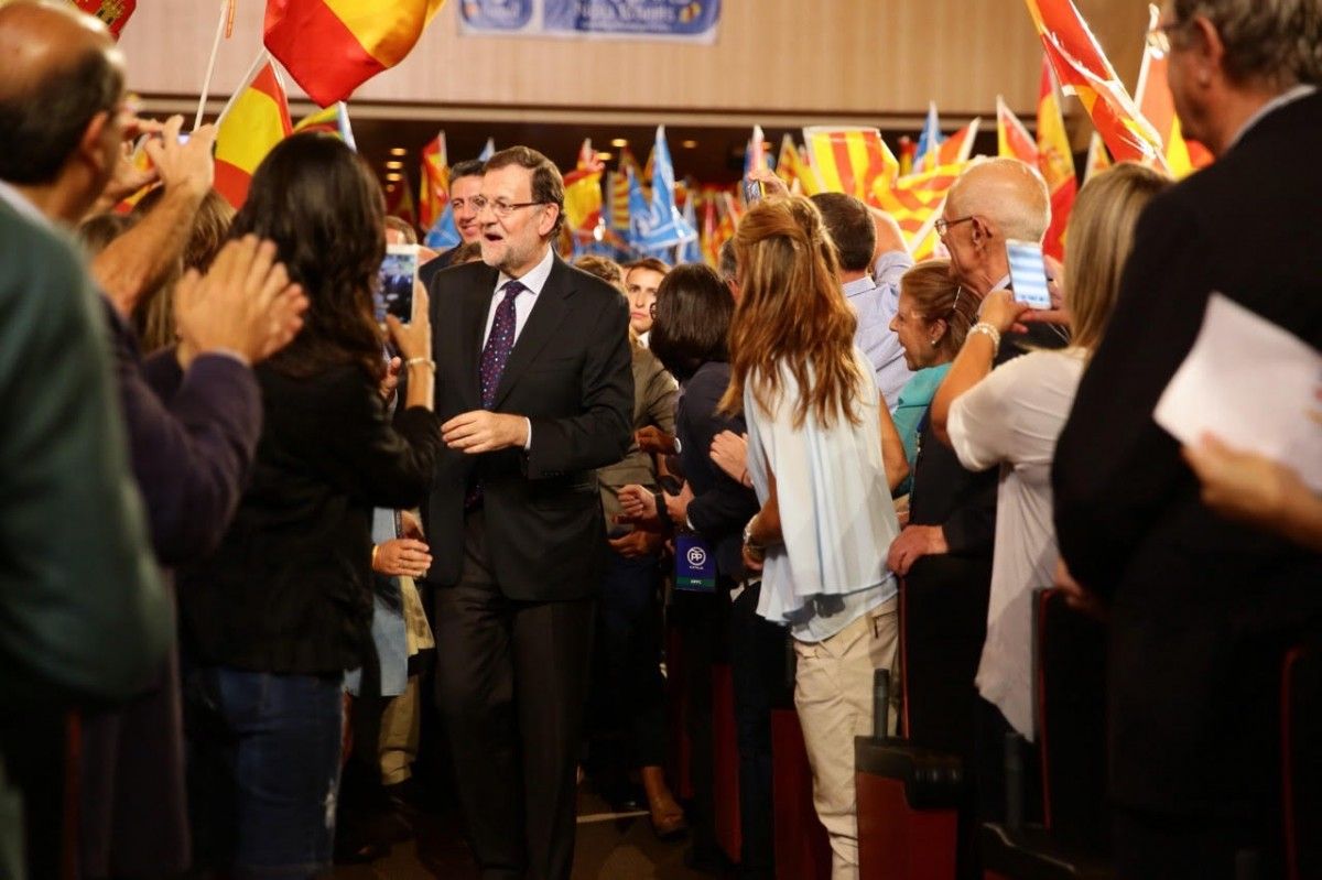 Mariano Rajoy i Xavier García Albiol al tancament de campanya del PP