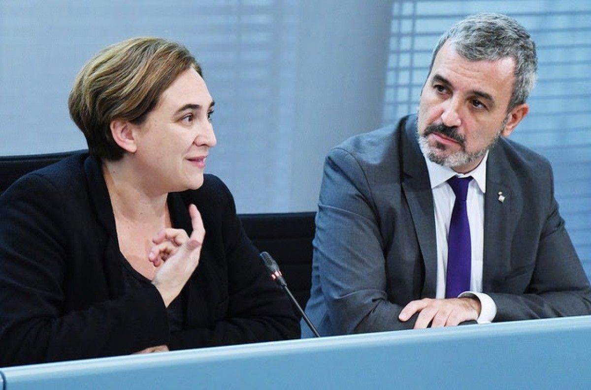 L'alcaldessa Ada Colau i Jaume Collboni en una imatge d'arxiu