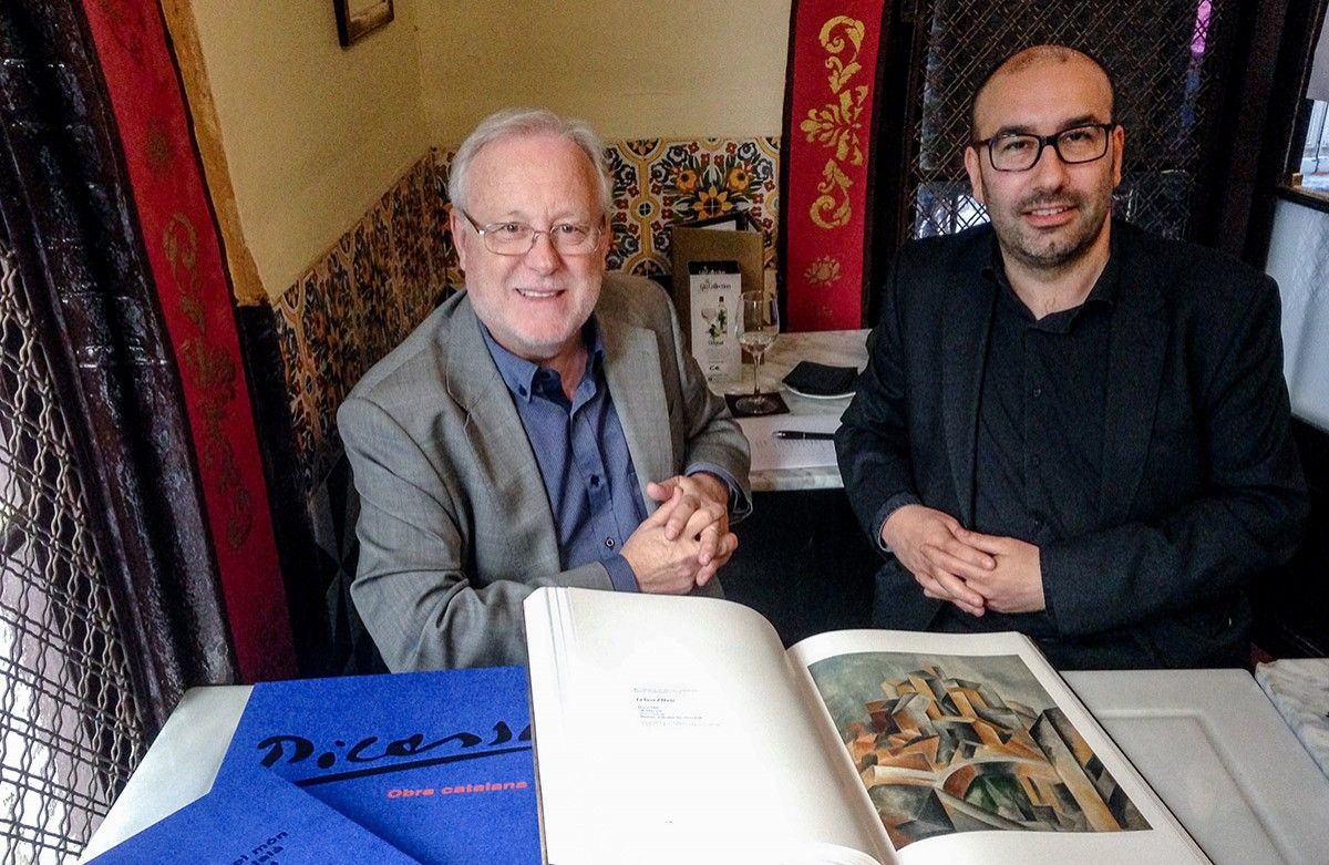 Francesc Boada i Eduard Vallès, editor i curador de la caixa de luxe sobre Picasso