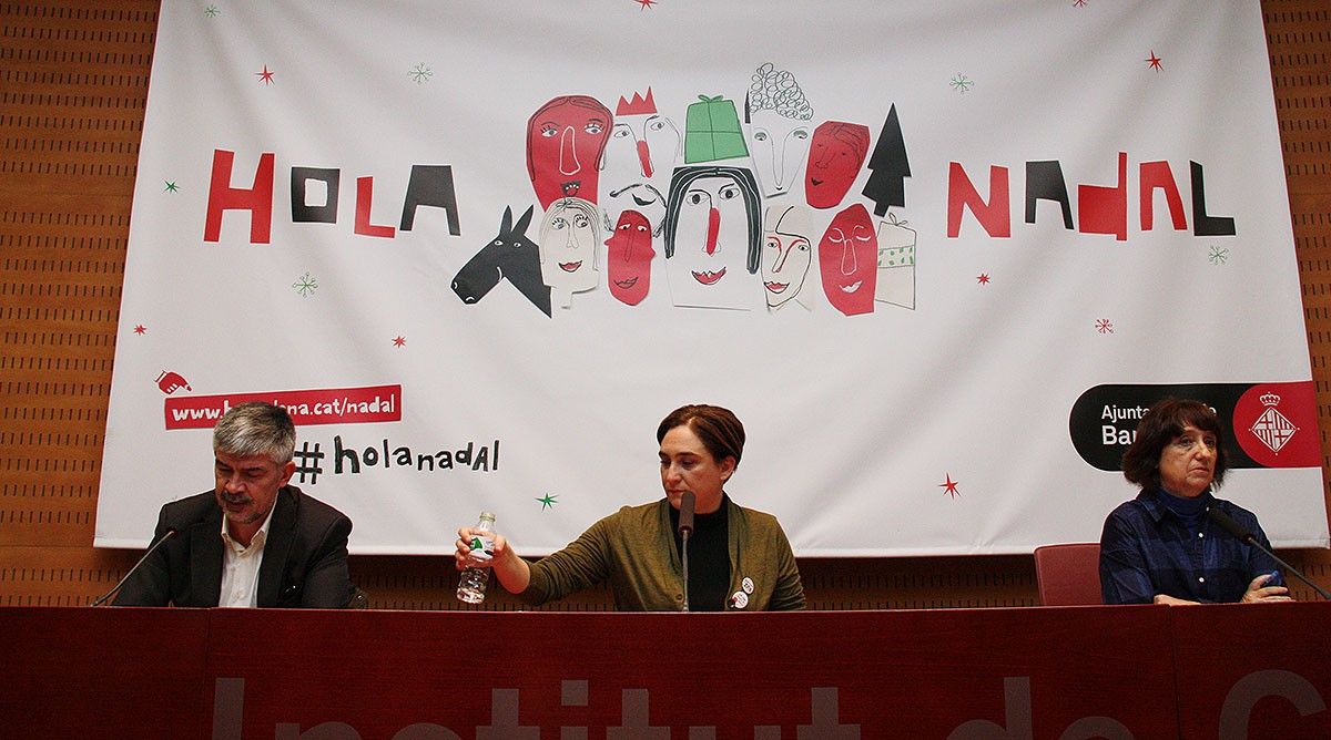 Ada Colau ha presentat la campanya de Nadal de l'Ajuntament de Barcelona