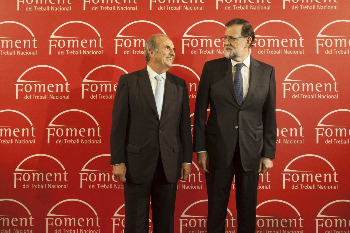 Joaquim Gay de Montellà amb Mariano Rajoy, en una imatge d'arxiu