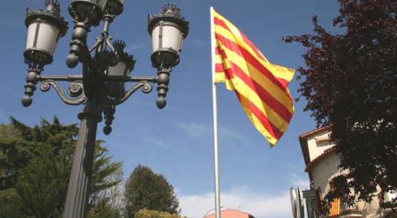 La senyera de la plaça Major de Santa Maria de Palautordera