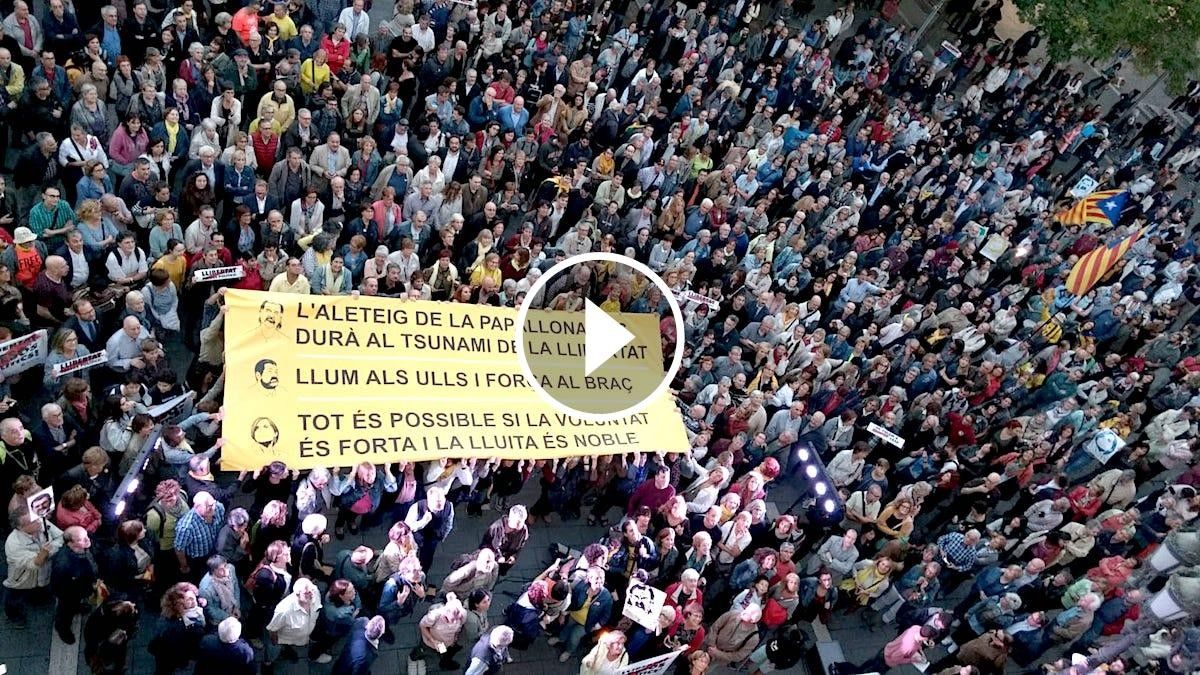 Acte en record de Cuixart, Sànchez i Forcadell a Sabadell