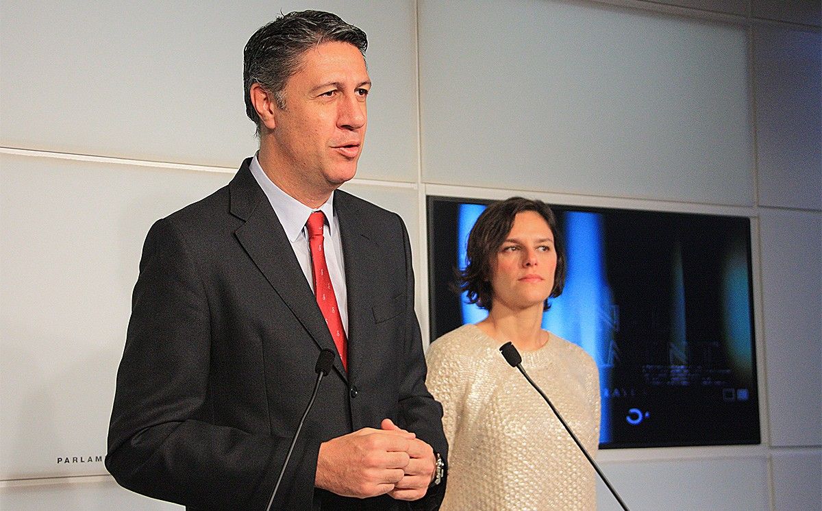 Xavier García Albiol i Esperanza García, al Parlament