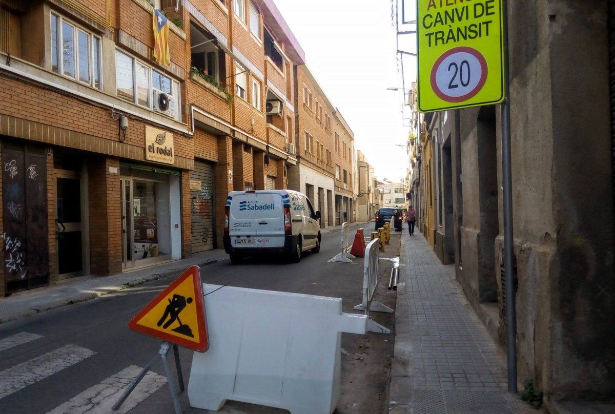 Unes obres al carrer, a Sabadell