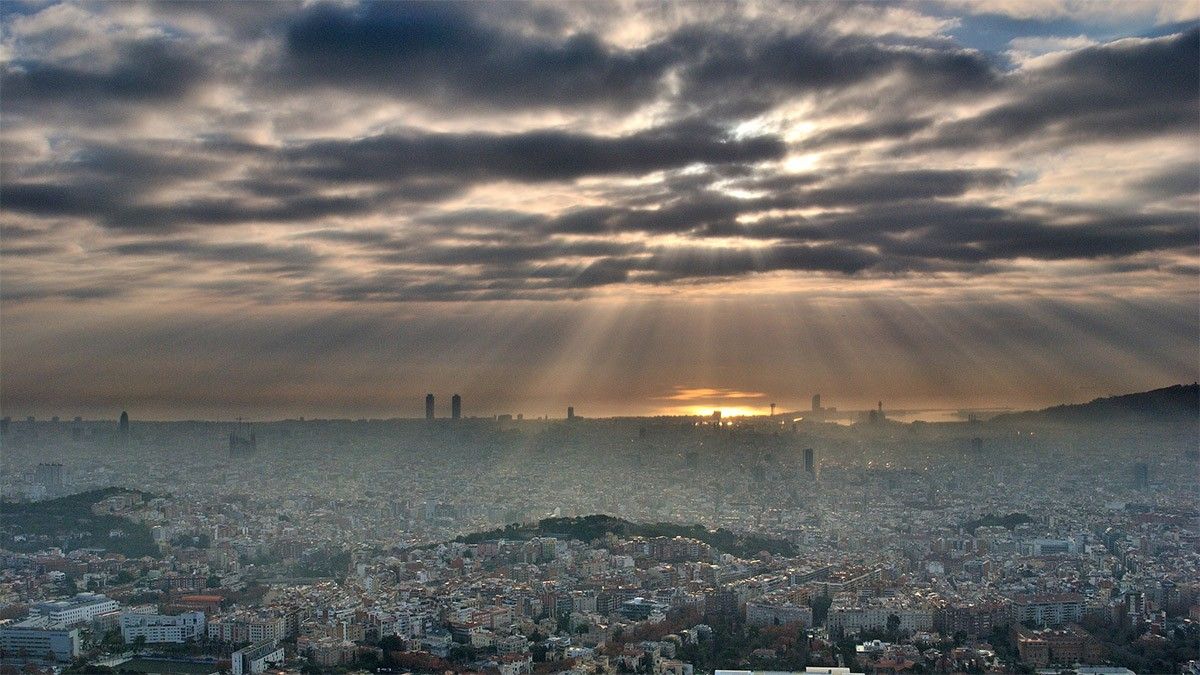 Barcelona, des de l'Observatori Fabra