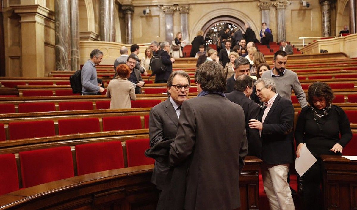 Artur Mas al Parlament, en la que tot apunta que va ser el darrer ple de la legislatura