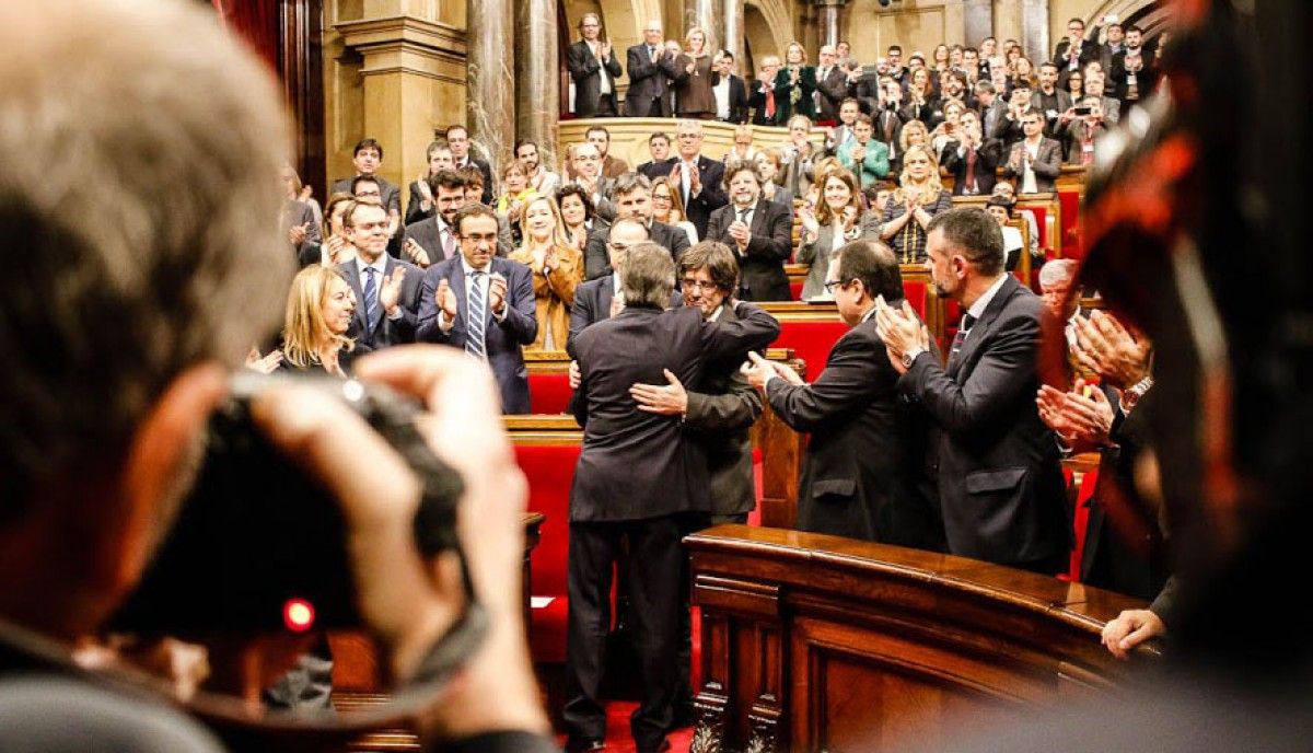 Ple d'investidura de Carles Puigdemont