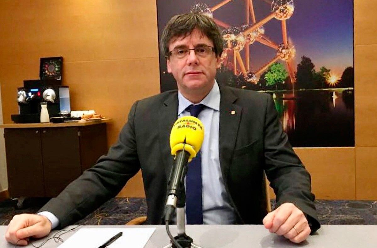 Carles Puigdemont, entrevistat a Catalunya Ràdio