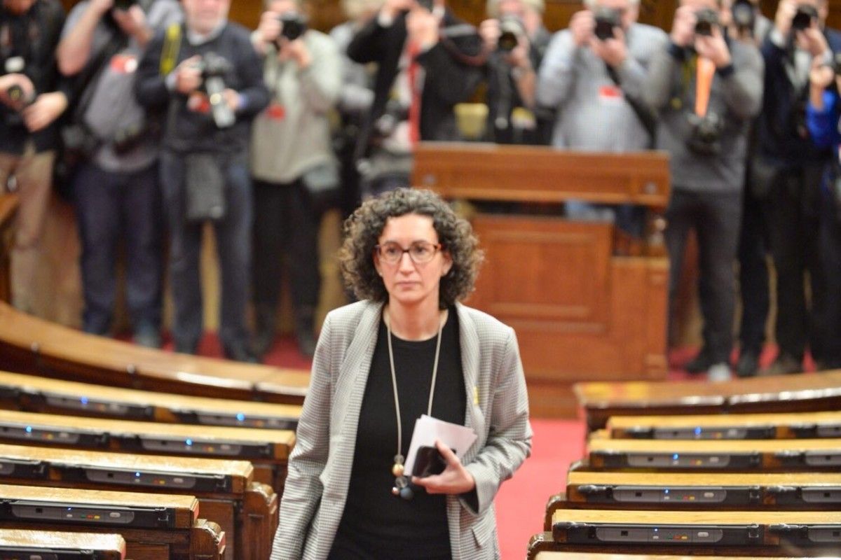 Marta Rovira, en el ple de constitució del Parlament