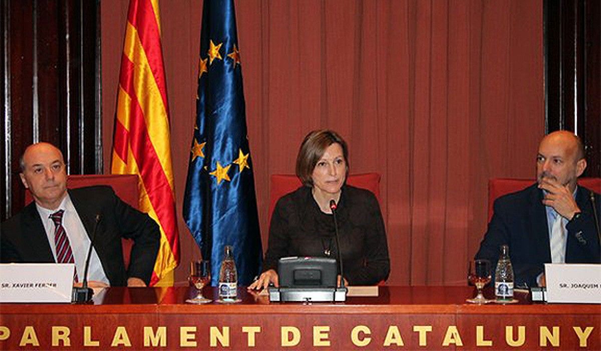Forcadell, a la inauguració de la jornada del Moviment Europeu Català