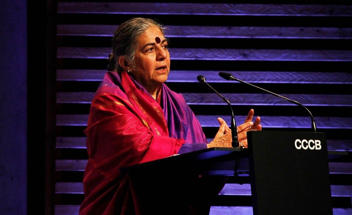 L'activista ecologista, Vandana Shiva, va oferir aquest dilluns una conferència al CCCB 